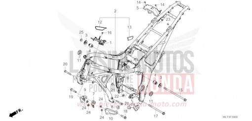 CARROSSERIE DE CHASSIS CB1000GTT de 2026